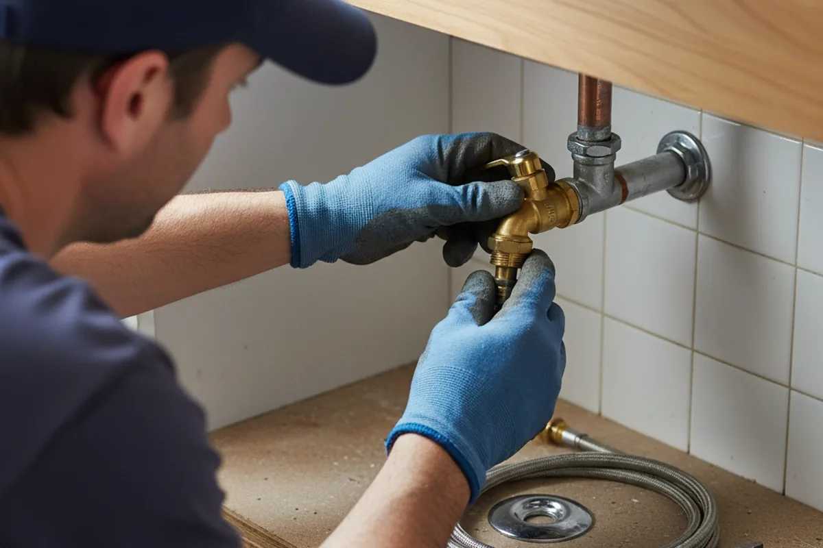 Shutoff valve and fitting work during Repiping in Firth